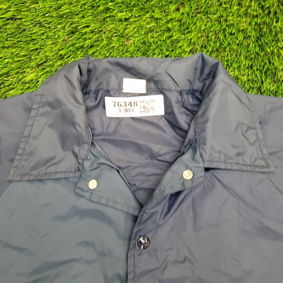 Vintage 70s CBS Jacket Large 24x28 Baggy Basketball - Picture 11 of 13